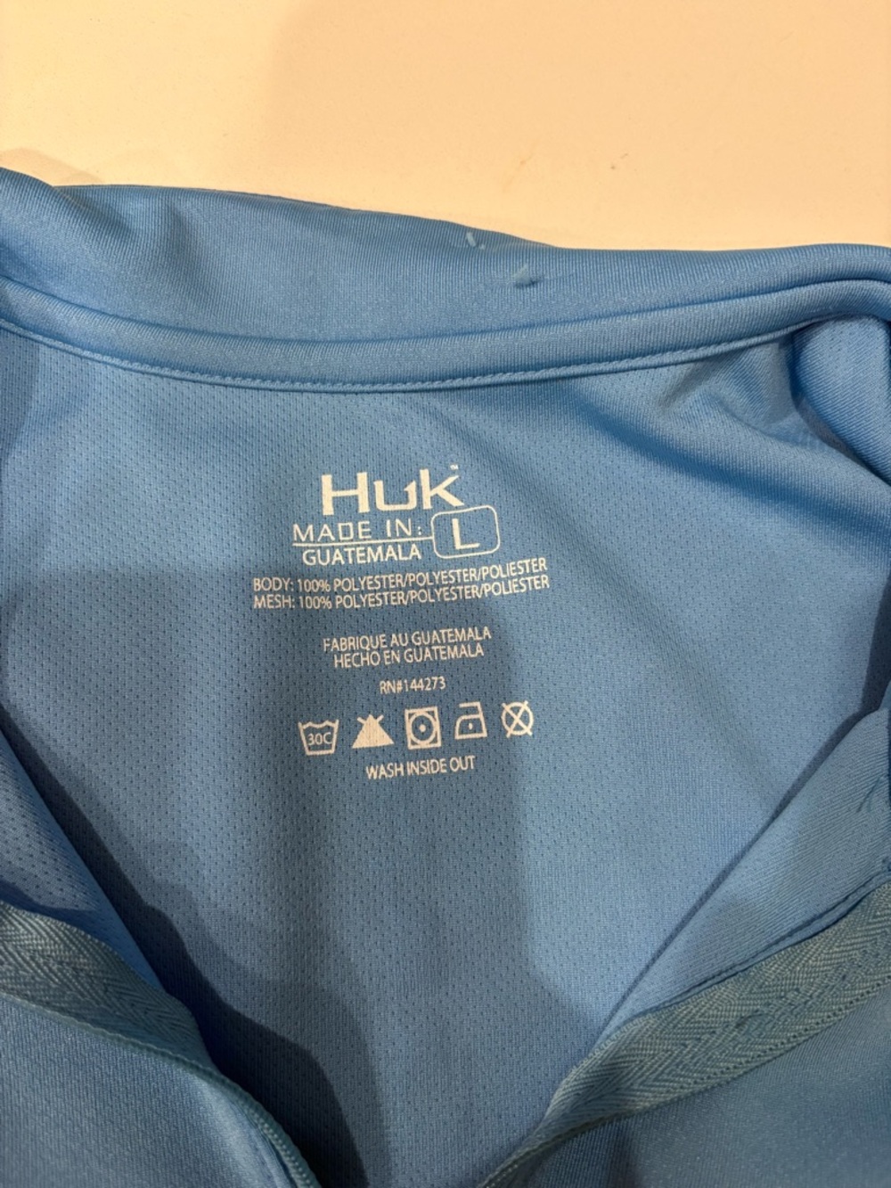Huk Sky Blue Performance Quarter-Zip Pullover - Picture 2 of 3